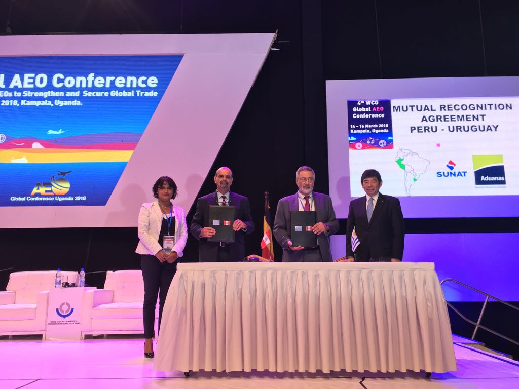 SUNAT Y ADUANAS DE URUGUAY SUSCRIBEN ACUERDO DE RECONOCIMIENTO MUTUO DE OPERADOR ECONÓMICO AUTORIZADO